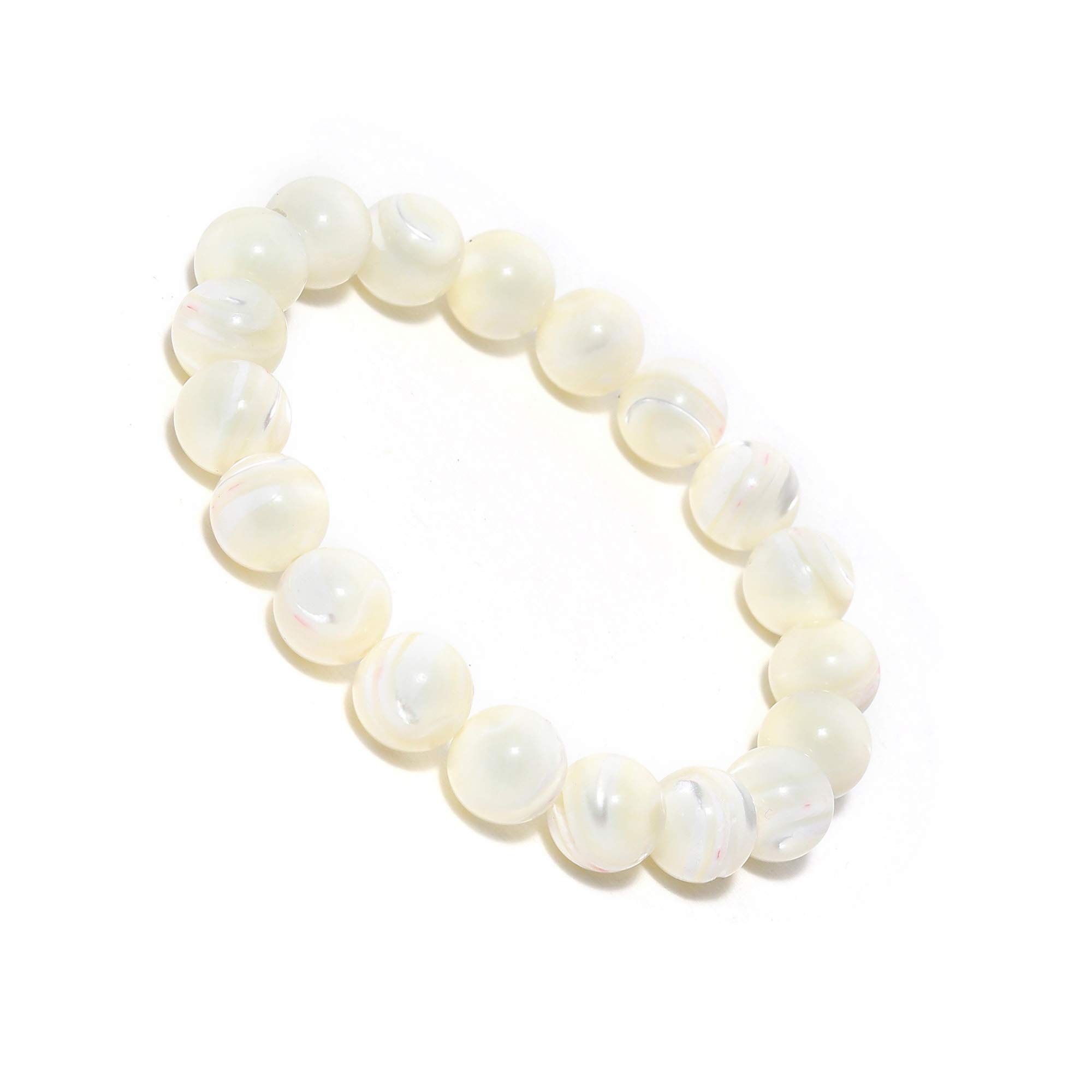 Arihant Gems & Jewels Fashion Mother Of Pearl Round Bracelet For Unisex Adult (B084ZJCPRR) Amazon Price History, Amazon Price Tracker