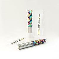 Vista 80 de Tools DLC Series Carburo Square End Mill, Diamond Like Coating, Molino de extremo para aluminio, cobre, aleaciones de magnesio, aluminio de alto