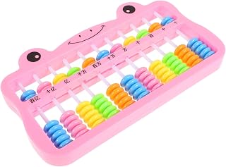 CIYODO Mostrador matemático ábacos aritméticos Estudiantes ábacos ábaco ábacos de diseño Vintage ábaco de Estilo Vintage ábaco de Cuentas Chinas Juguete aritmético el plastico Rosa