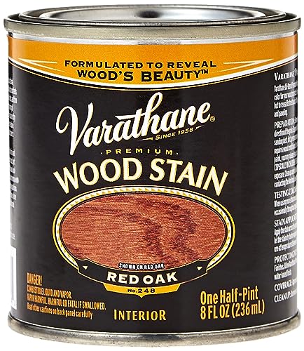 Varathane 211800 Premium Wood Stain, Half Pint, Red Oak