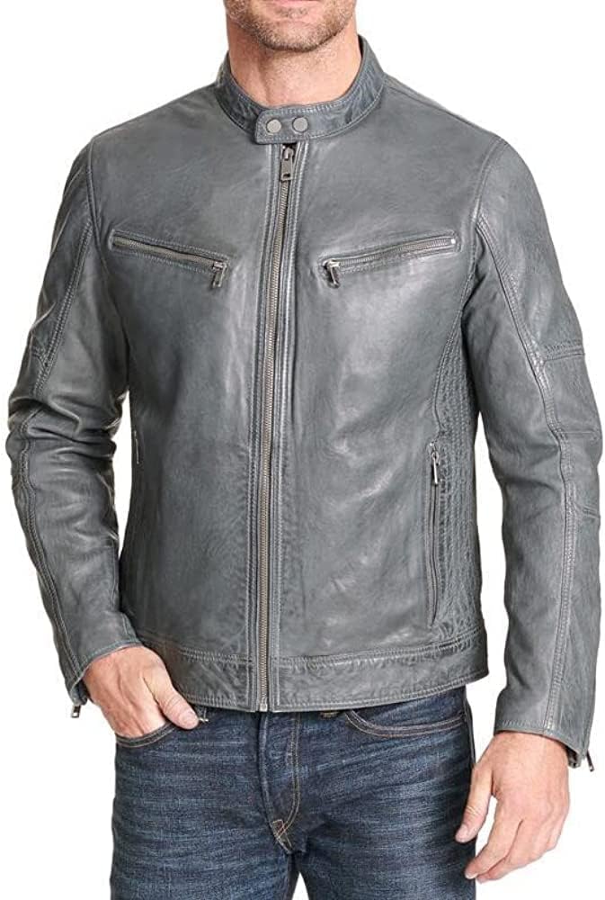 Men’s Biker’s and Bombers Silver Grey Jackets