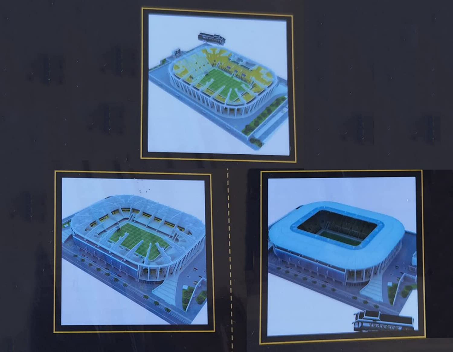 3D-Puzzle DIY Gebäude Spielzeug Modell Stadion Replik Fußballplatz for Kinder und Erwachsene