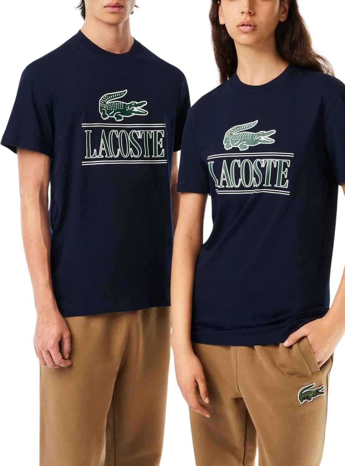 Lacoste Camiseta de Manga Larga Deportiva Unisex Adulto