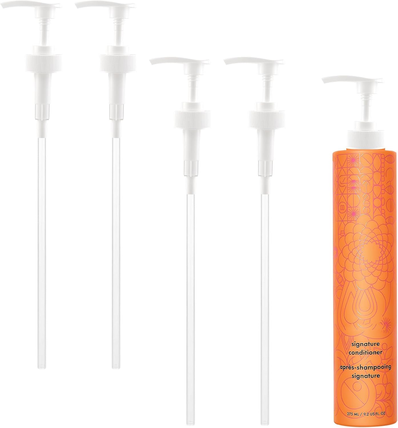 4-Pack Shampoo&Conditioner Pump Compatible with amika 1L/33.8 Fl Oz Bottles