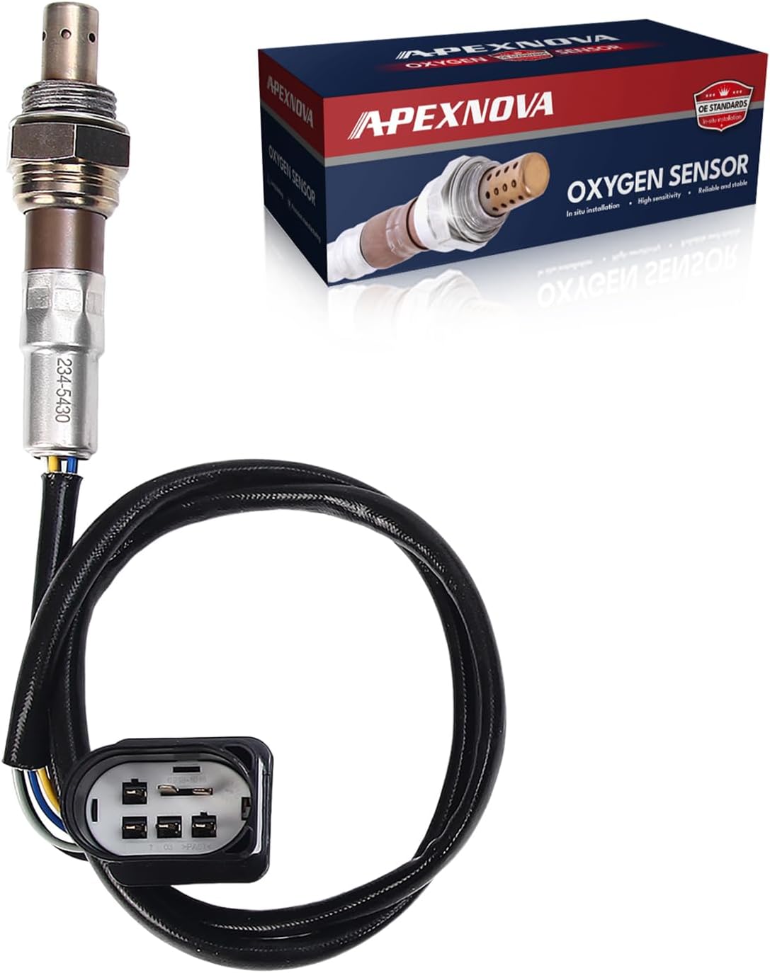 A-PEXNOVA 1PC O2 Oxygen Sensor Upstream Compatible with Hyundai Elantra 2.0L L4 2003 2004 2005 2006 2007 2008 2009, for Kia Spectra 2004-2009, for Spectra5 2005-2009 2.0L L4