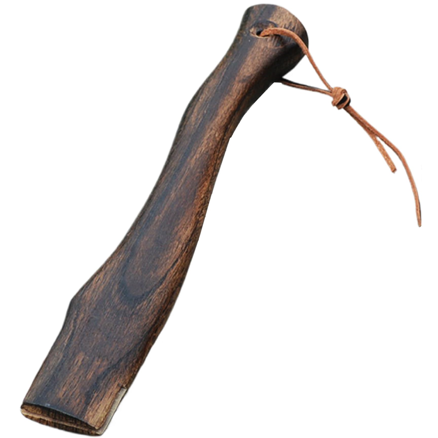 Poignée de Hache de Hache, Remplacement de poignée de Hache de Guerre en Bois de 13 Pouces avec Sangle Suspendue en Cuir, Remplacement de la poignée de Hache pour l'interface (4 * 1,3 cm)