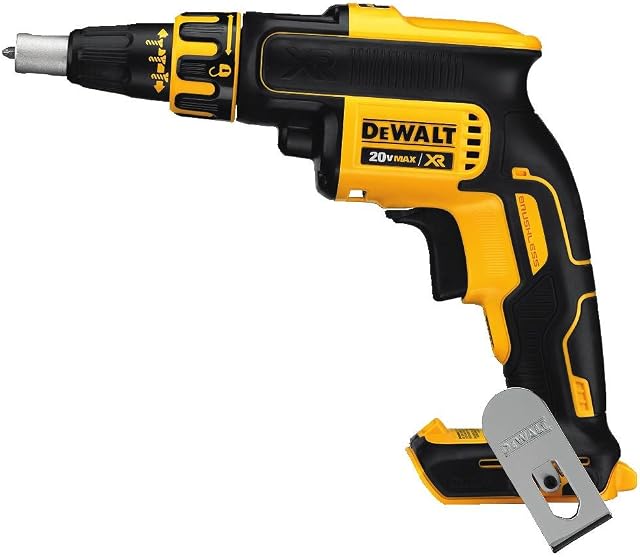 DEWALT Parafusadeira Drywall 1/4 Pol. (6.35mm) a Bateria 20V MAX* XR Litio-Ion sem Fio Apenas Ferramenta DCF620B