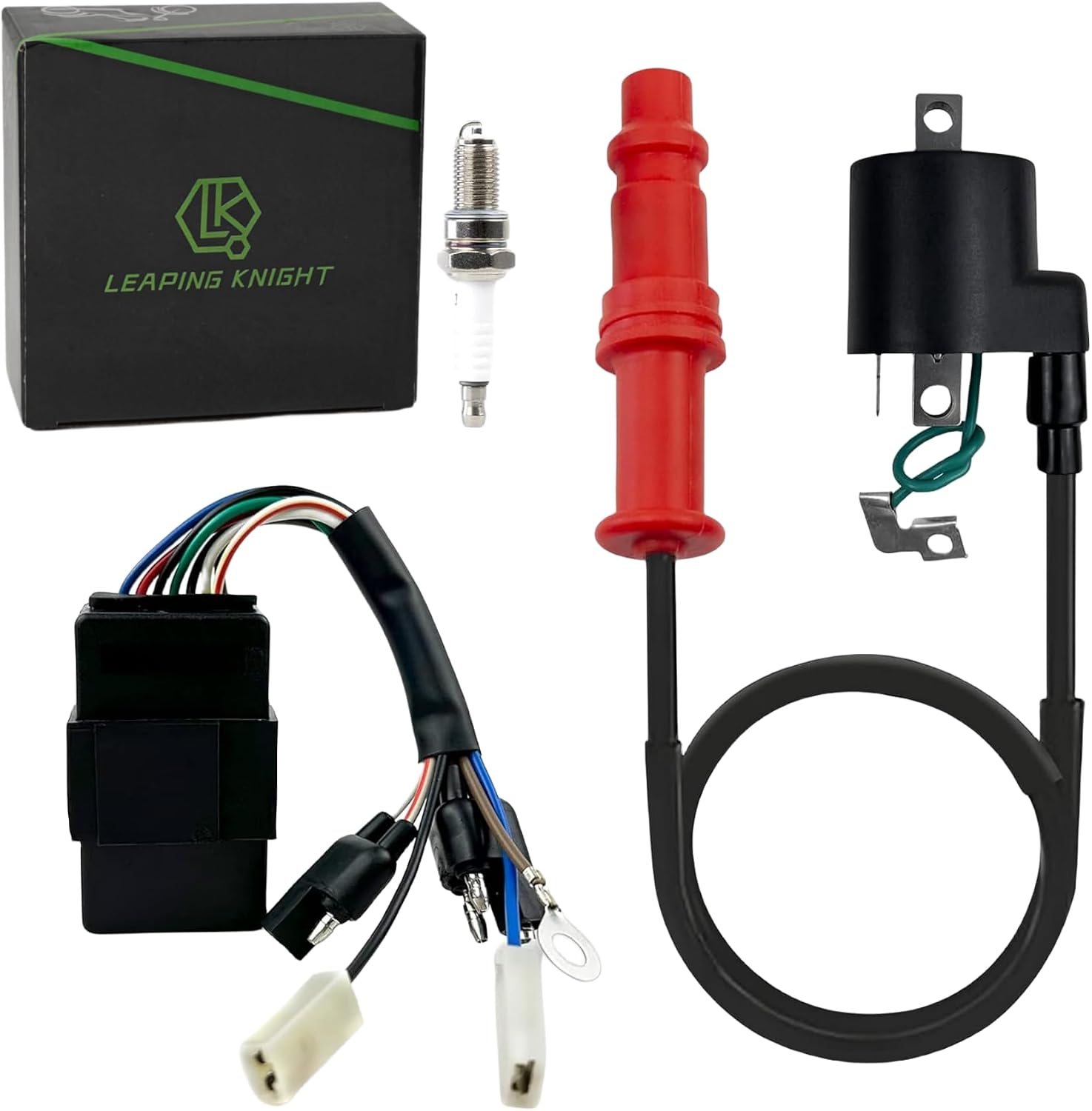 LK New Ignition Coil & CDI Box（8 Pin/line ）&Spark Plug for Polaris Sportsman 500 4x4 1996-2001 Ranger 500 3085564 3085228