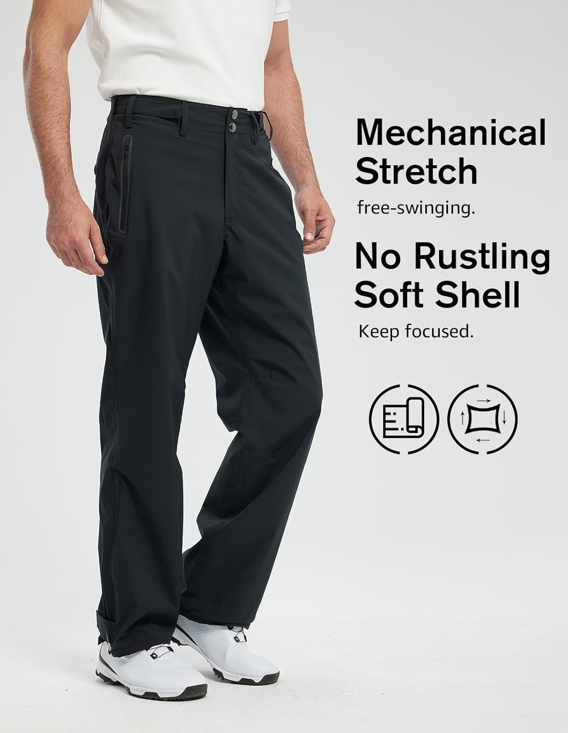 fit space Golf Climastorm Permanent Rain Pants Waterproof 20K Lightweight Performance Sporty Trousers - Image 4