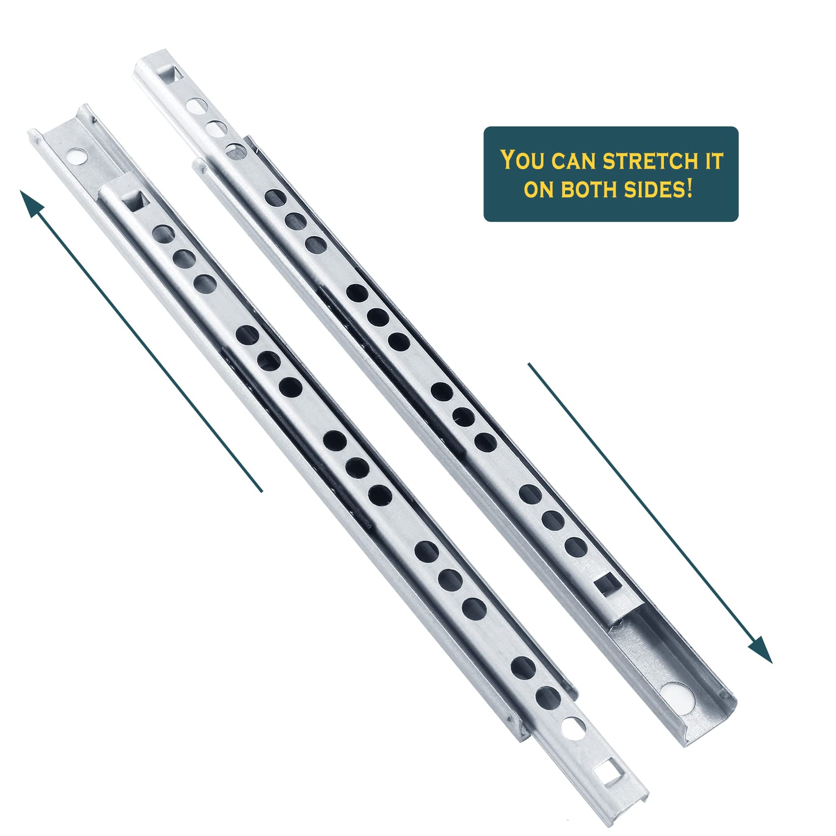 Uenhoy 1 Pair Drawer Slides 7.16