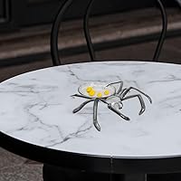 Vista 3 de Bandeja de dulces de araña estilo Halloween de 9.44 pulgadas, plato de postre de plástico multifunción para servir frutas en el hogar y cenar