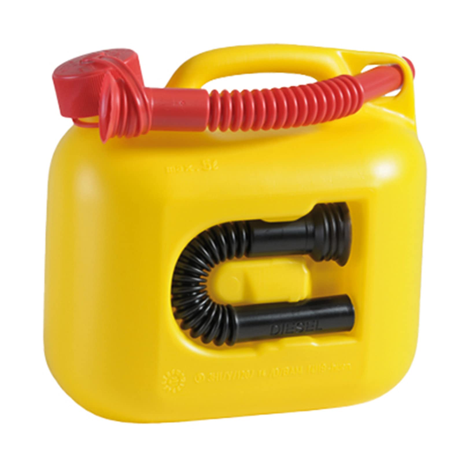Bidon d'essence de 5L en plastique durable avec son support pour moto