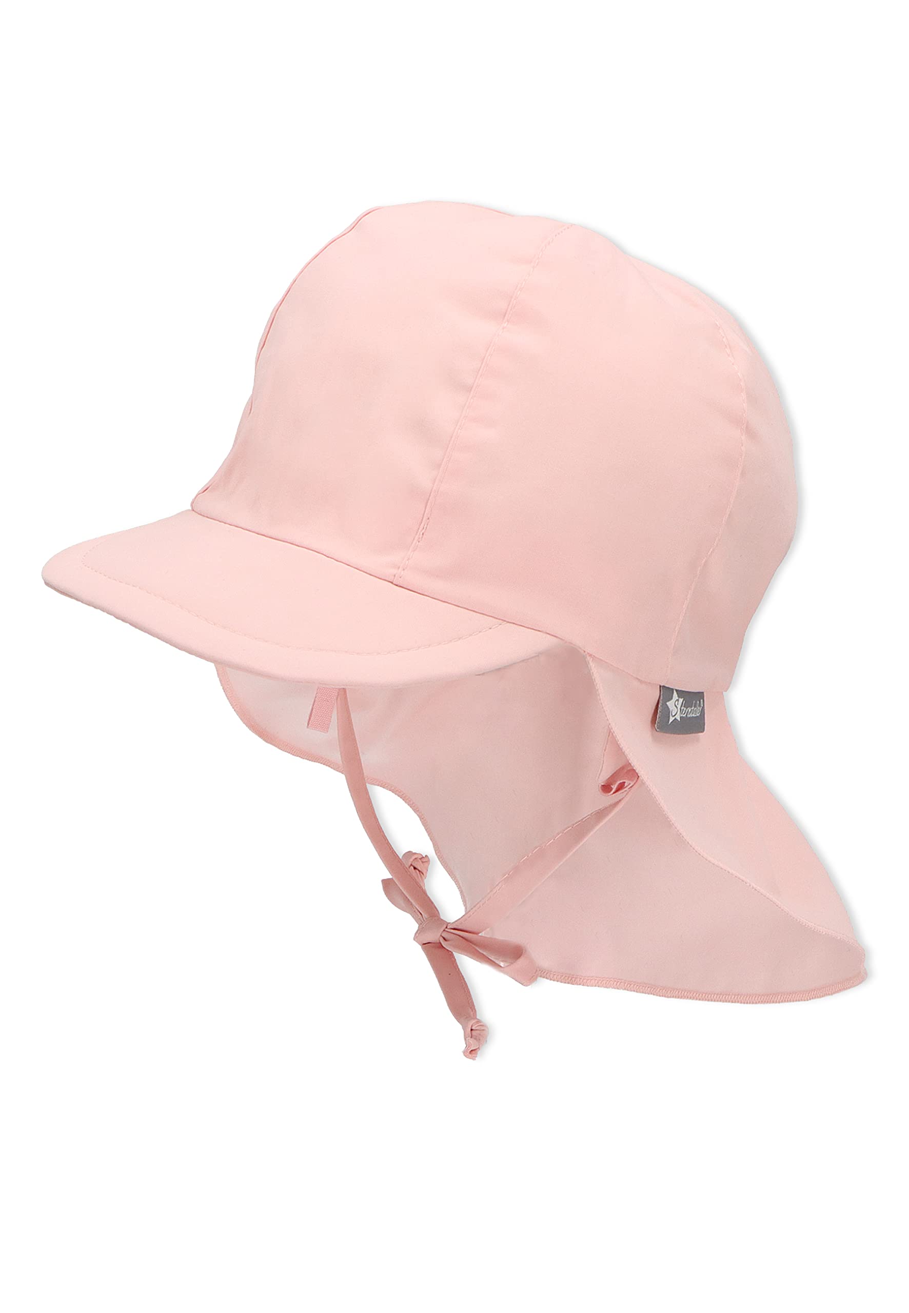 Sterntaler1511410-Gorra con protección para el Cuello Sombrero para el Sol, Rosa Pastel, 45 cm para Niñas