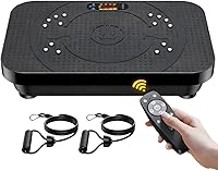 Vista 1 de Máquina de ejercicios de placa de fitness con vibración, modo automático profesional de cuerpo completo, promueve la circulación linfática, quema