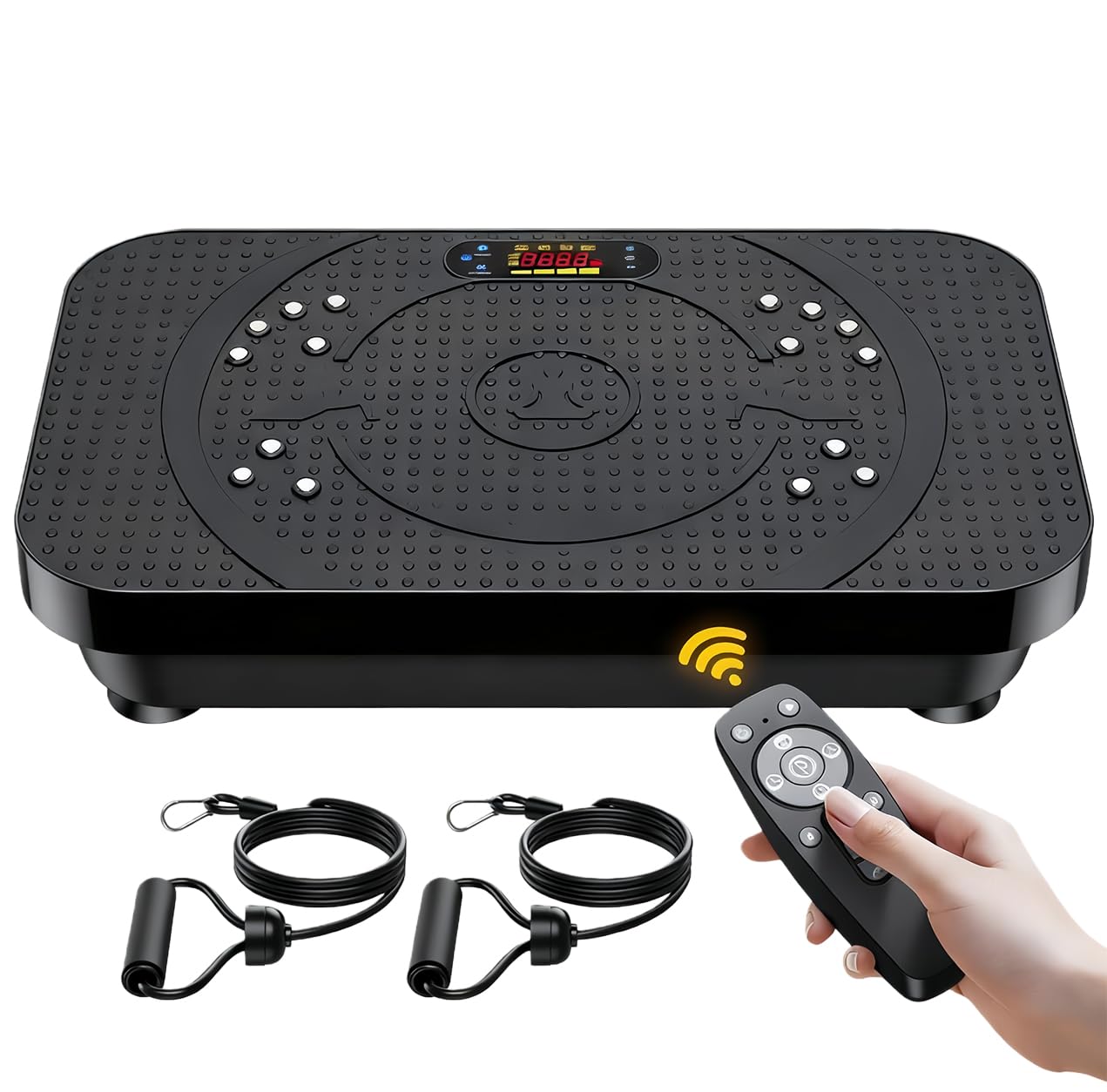 Vibration Fitness Plate Exercise Machine Professional Automatic Mode Full-Body Promotes Lymphatic Circulation Burns Fat Weight Loss Home Fitness