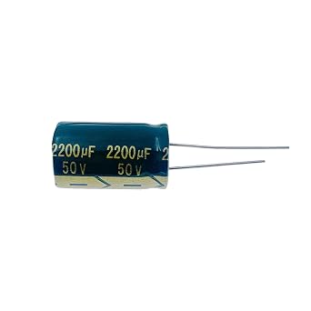 10pcs 50V 2200UF Capacitor 16X25mm(0.63x0.98in) High Frequency Low Impedance Aluminum Electrolytic Capacitors for TV, LCD Monitor, Game