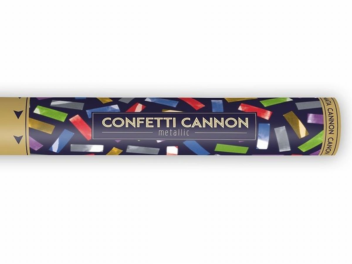 2x Konfetti-Kanonen Silber – Partypopper Ca. 40 Cm Für Hochzeit & Feiern