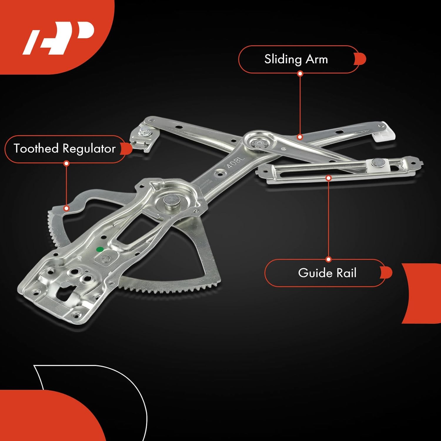 A-Premium Power Window Regulator Front Driver Side Compatible with Mercedes-Benz C220 1994-1996, C280 1994-2000, C230 1997-2000, C43 AMG 1998-2000, C36 AMG 1995-1997, Without Motor