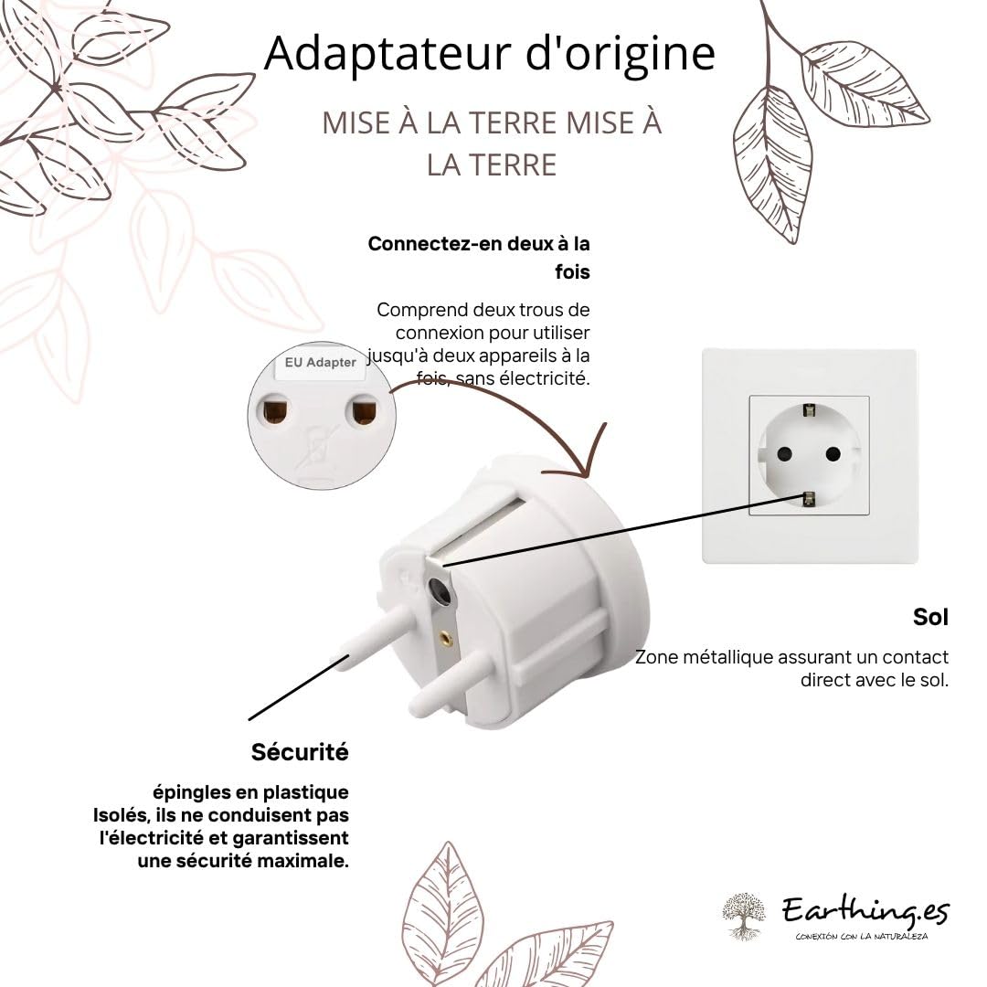 Drap de terre et de mise à la terre | Améliore le sommeil profond | Coton bio certifié GOTS avec argent | Ensemble complet pour lit double - Queen Size - 160 x 200 x 30 cm