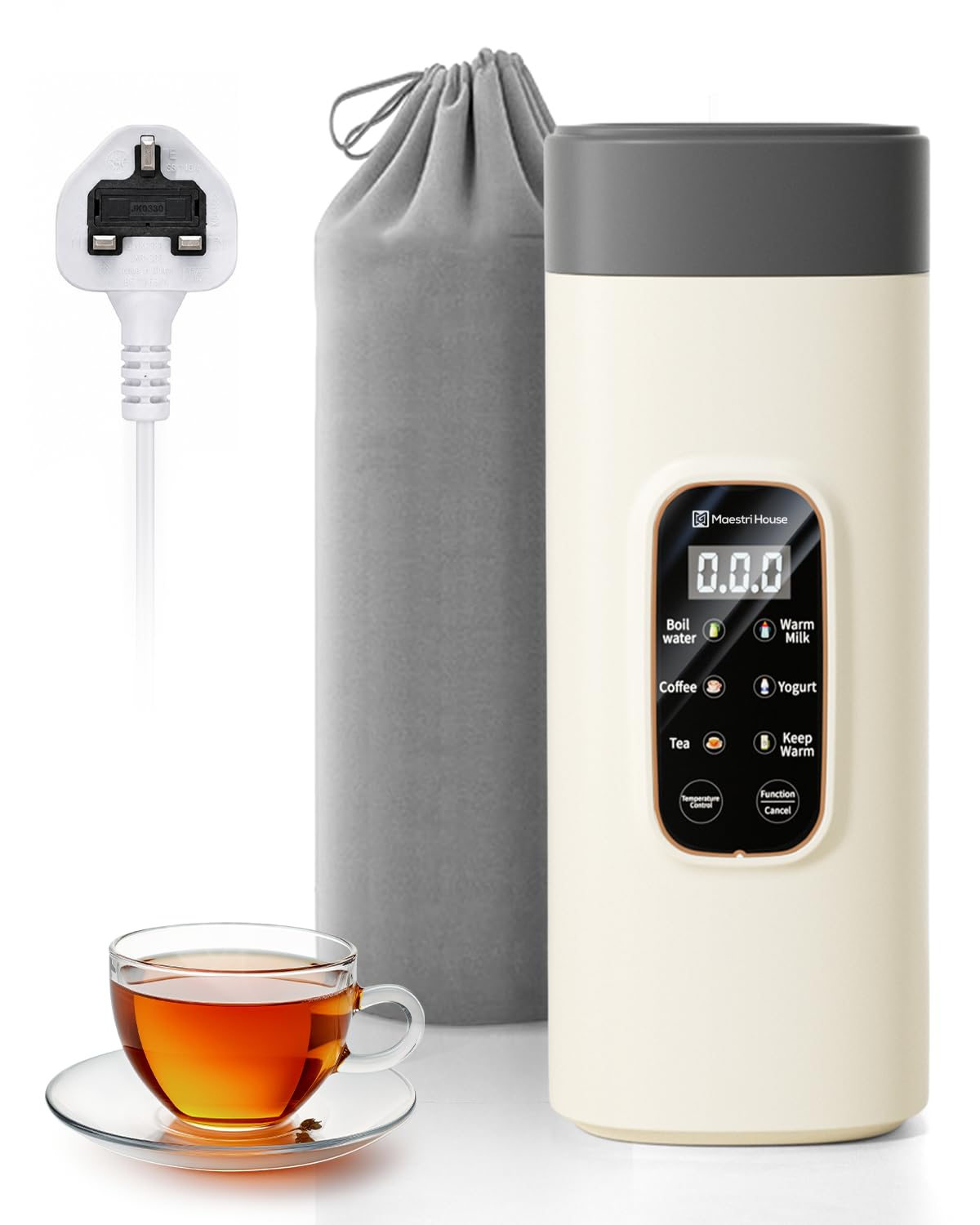 Maestri House Travel Kettle 550ml,Smart Kettle with 6 Temperature Settings