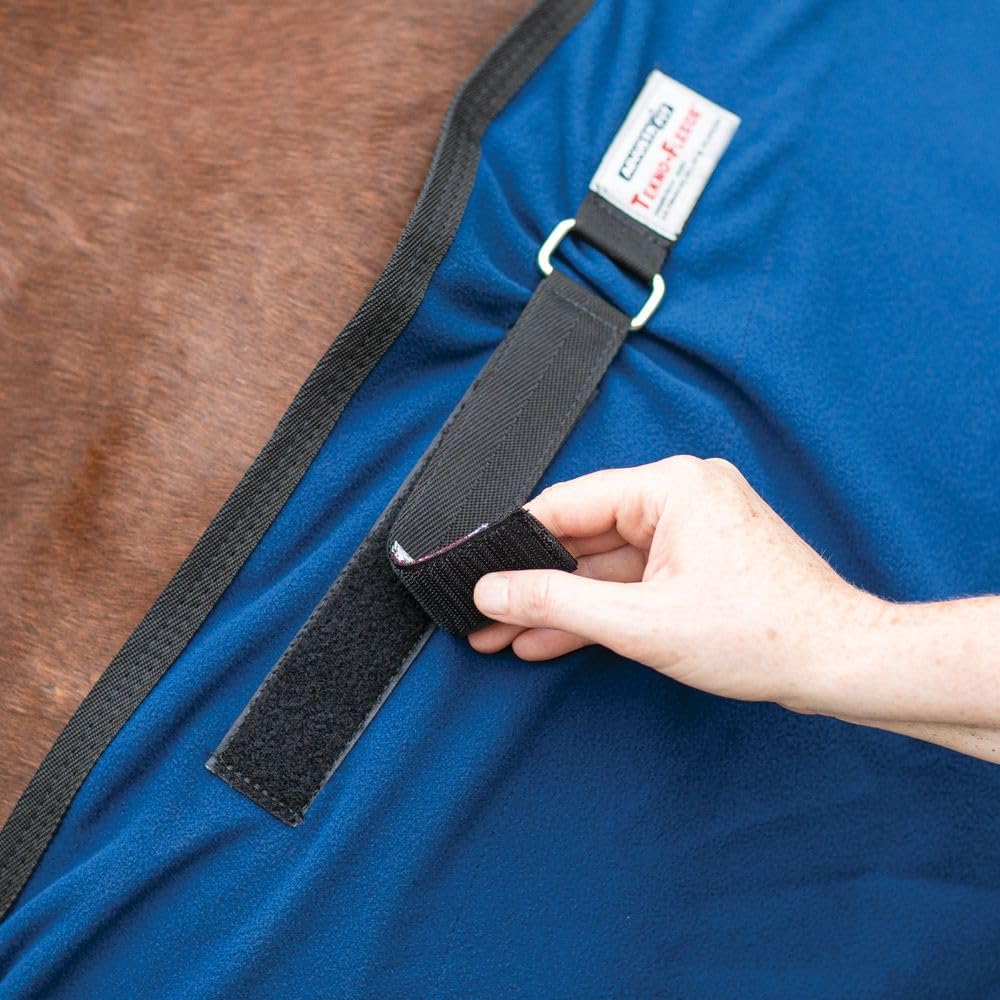 Dura-Tech Rapid Dry Horse Fleece Cooler | Post-Bath Drying & Comfort for Horses Cooler Blanket | Coolpass & Drying Technology | Maximum Airflow | Surcingle or Bellyband Fleece Cooler