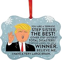 Vista 41 de Andaz Press Divertido presidente Donald Trump Fancy Frame Recuerdo Adorno de Navidad Regalo de mordaza, Perra fantástica, 1 paquete, ideas de regalo