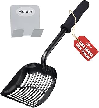iPrimio Monster Cat Litter Scooper with 17 Inch Long Handle and Soft Grip