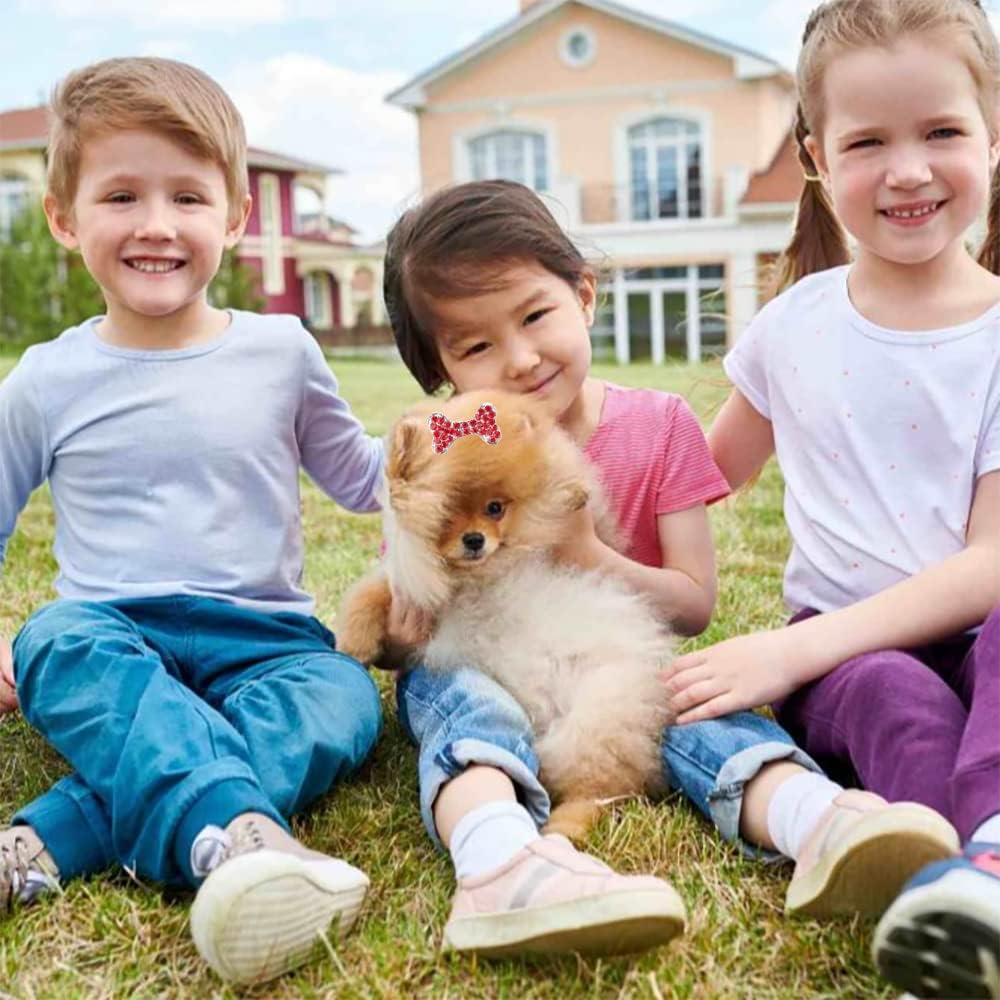 5 Pieces Dog Hair Clips, Pet Hair Bows, Dog Hair Accessories for Small and Medium Dogs 3