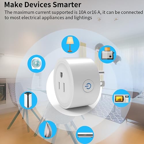 Miniatura 4 de TUYA 20A Smart Plug Zigbee Socket con Monitor de Potencia Función de Temporización Control de Voz Funciona Enchufe de EE.UU