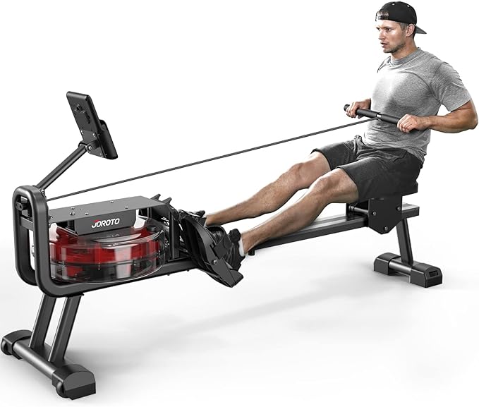 JOROTO MR23 Water Rowing Machine for Home Use, Foldable Rower Machine