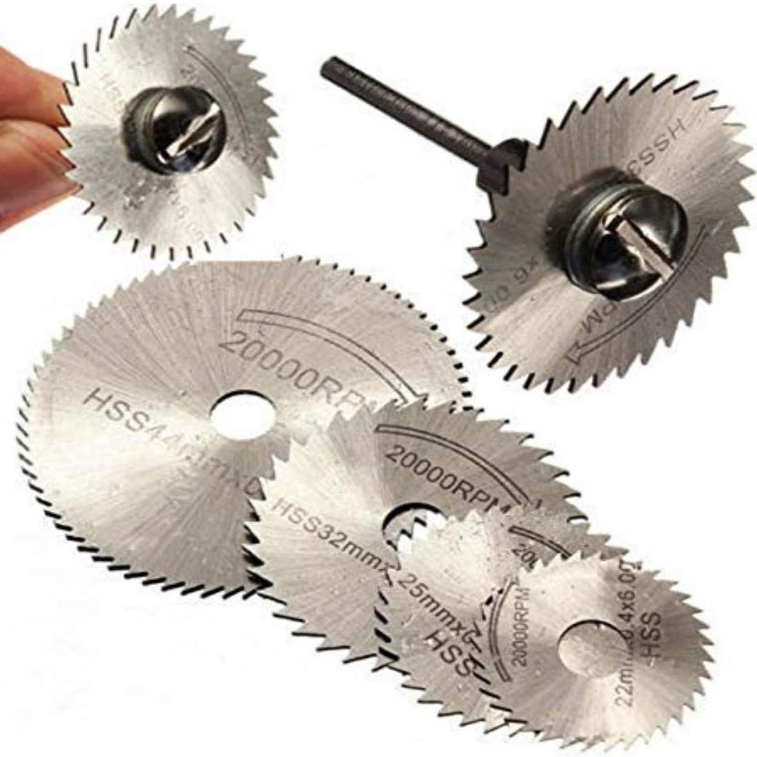 DIY Crafts Sytle No # 9, 5 Blades 1 Mandrel, 6 Pcs HSS Circular Saw Blade Set For Metal Rotary Tools (5 Blades & 1 Extent(Sytle No # 9, 5 Blades 1 Mandrel) (B08D7RX93Y) Amazon Price History, Amazon Price Tracker