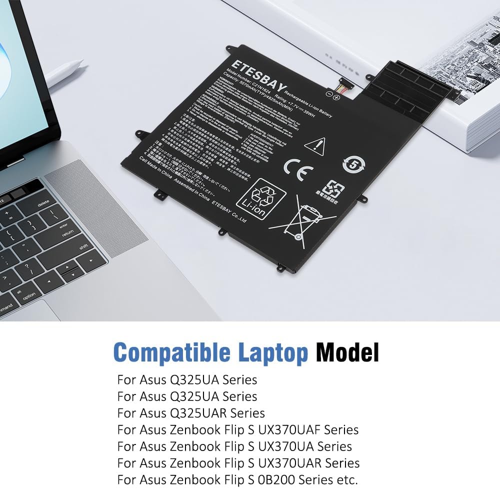 Amazon.com: ETESBAY C21N1624 Battery Replacement for Asus Q325UA