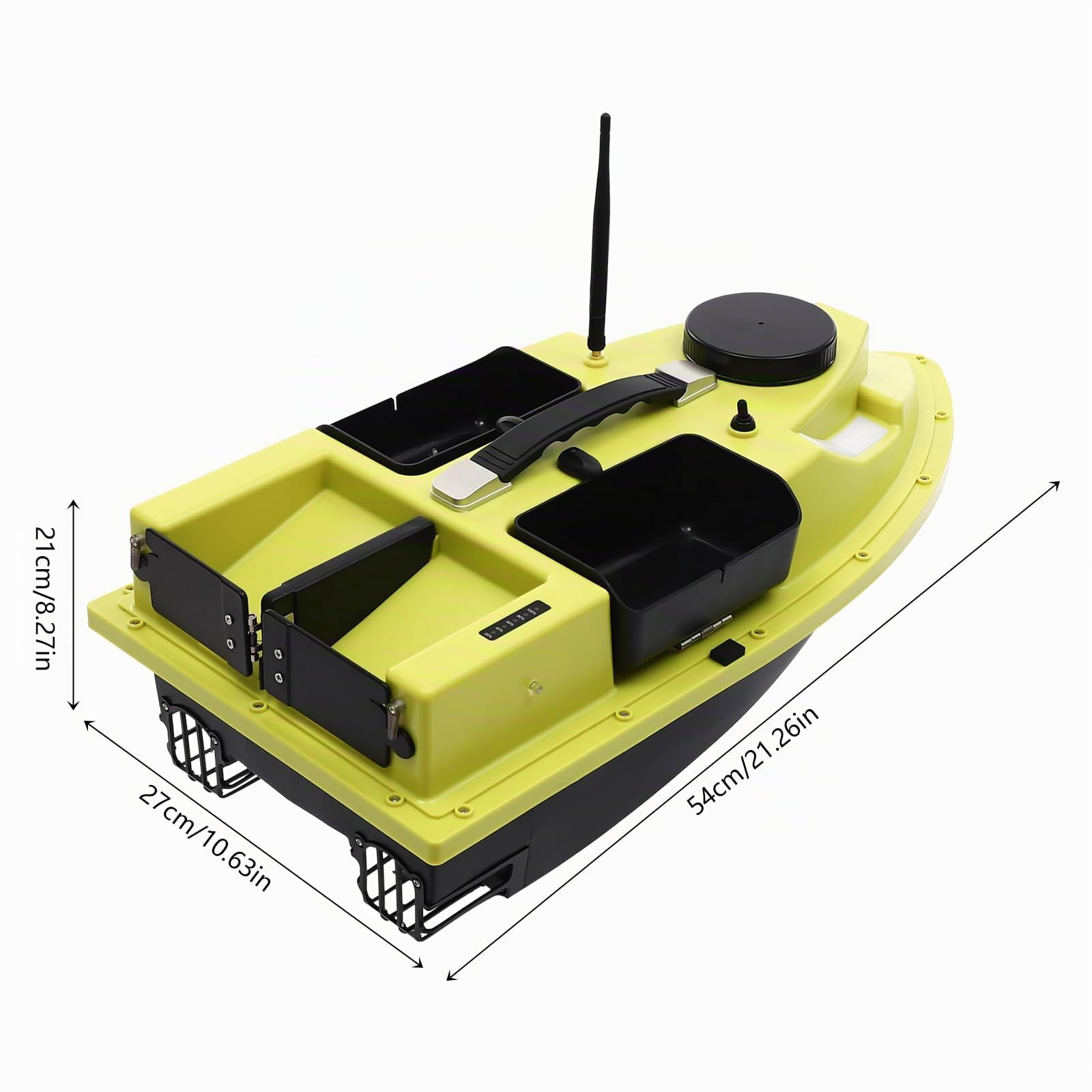 Esca da pesca GPS, barca da pesca, con telecomando, senza fili, per serbatoi e laghi, ecc. Grandi superfici d'acqua 500 m