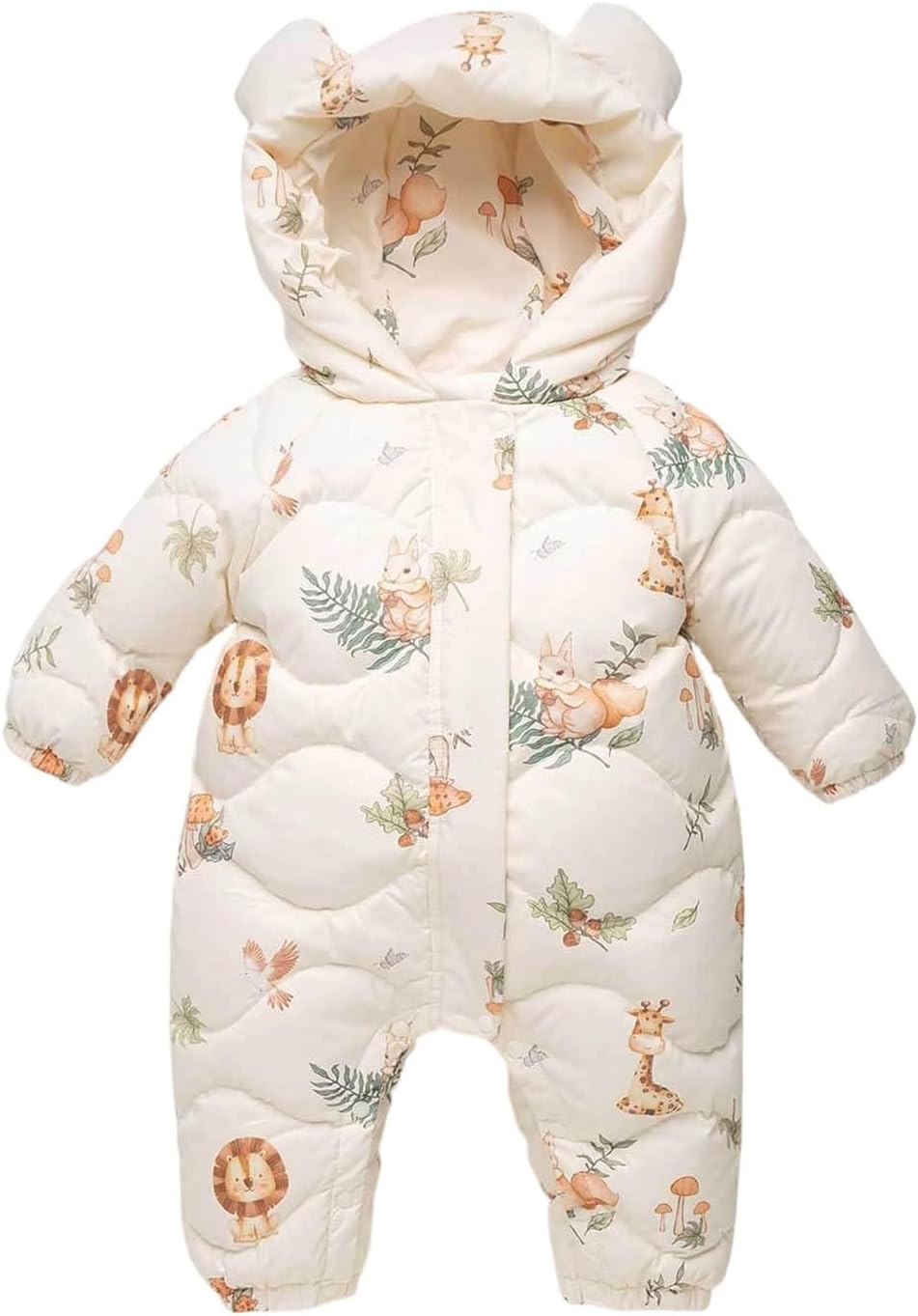 Bib Pants for Children Boy Girl Long Sleeve Down Jackets Coveralls Shapewear Body Suit Hoods Coats Catsuit Kid