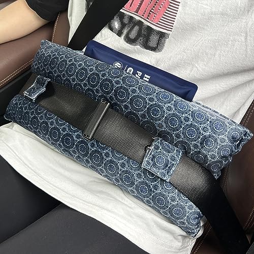 Supfitness Mastectomy Pillow Hysterectomy Pillows C Section Recovery Must Haves Essentials Products Seat Belt Cushion Post Surgery Gifts for Women Breast Pillow Cushion with Insert Ice Pockets