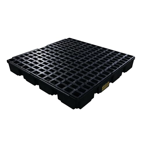 Miniatura 124 de Eagle Plataforma modular para derrames de un tambor, 26.25"x26"x6.5", sumidero de 15 galones, bandeja de contención de capacidad de carga de 2,000