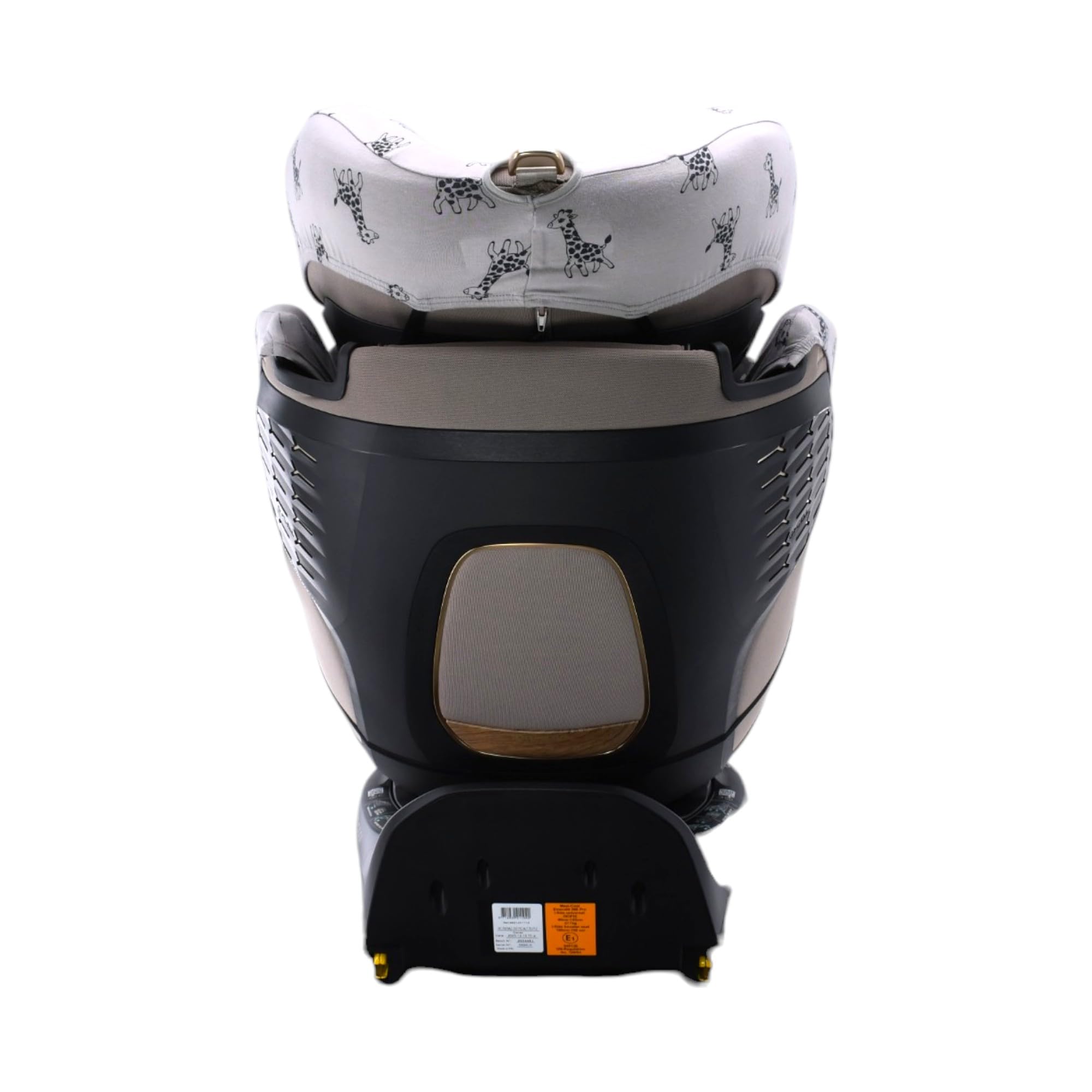 JYOKO Kids Funda algodón orgánico Compatible Maxi-Cosi Emerald 360 Pro | Compatible con Maxi-Cosi Emerald 360 Pro, algodón orgánico, estampado Giraffe, fabricado en Barcelona.