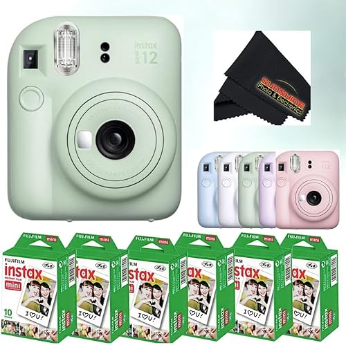 Miniatura 9 de Fujifilm Instax Mini 12 cámara instantánea Blossom Pink con unidad flash USB Sandisk de 32 GB + paquete de película Fujifilm Instax Mini de 40