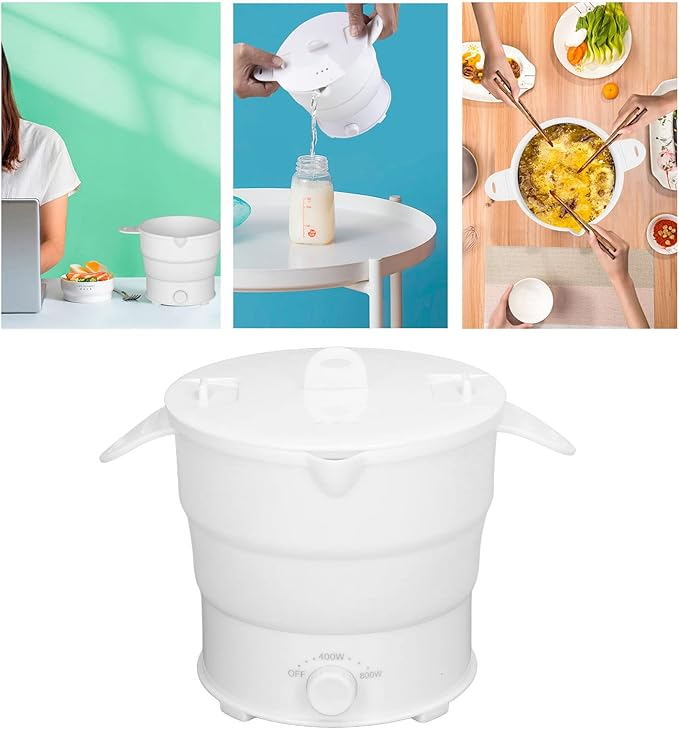 Olla Eléctrica Portátil Plegable 1.2L, Acero Inoxidable miniatura 3