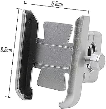 Motorcycle Cell Phone Holder for H-onda DREAMWING Navi 110 Navi 2016-2022 Motorcycle Accessories Handlebar Mobile Phone Holder GPS Stand Bracket-Mirror Type Silver