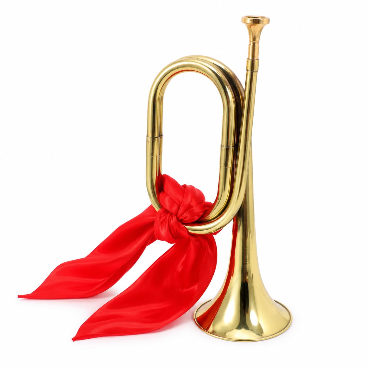 VICASKY Bocina de corneta de carga, instrumentos musicales profesionales, bocina de corneta para trompeta para banda escolar, caballería, orquesta