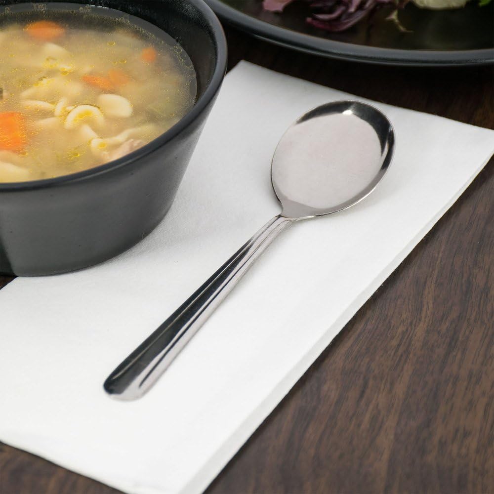 Betolla (Set of 72) Cizzolo Heavyweight Bouillon Spoons – 6-Inch 18/0 Stainless Steel Round Bowl Soup Spoons for Restaurants, Catering & Commercial Food Service