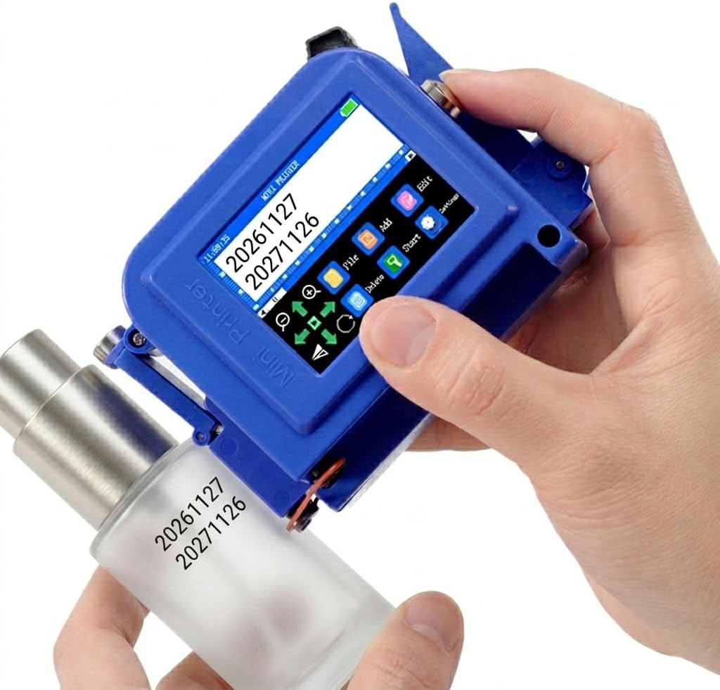 Portable Mini Inkjet Printer 12.7mm E11 Portable with 42ml Ink Cartridge Inkjet Coder QR Code Batch Number Logo Label