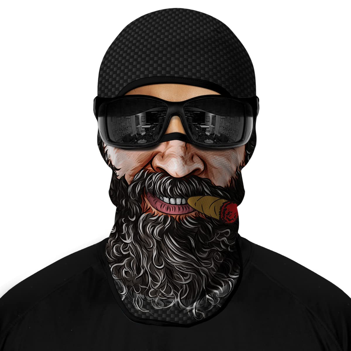 3D Balaclava Ski Mask Motorcycle Full Face Mask Outdoor Tactical Hood Headwear Mask Ghosts Skull Mask Men Women for Halloween