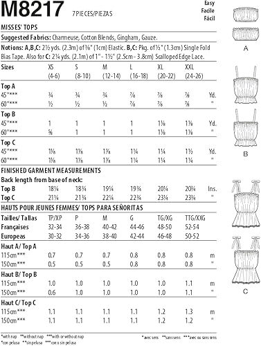 Miniatura 2 de McCall's M8217ZZ - Patrón de costura para mujer (talla XL-XXL), multicolor