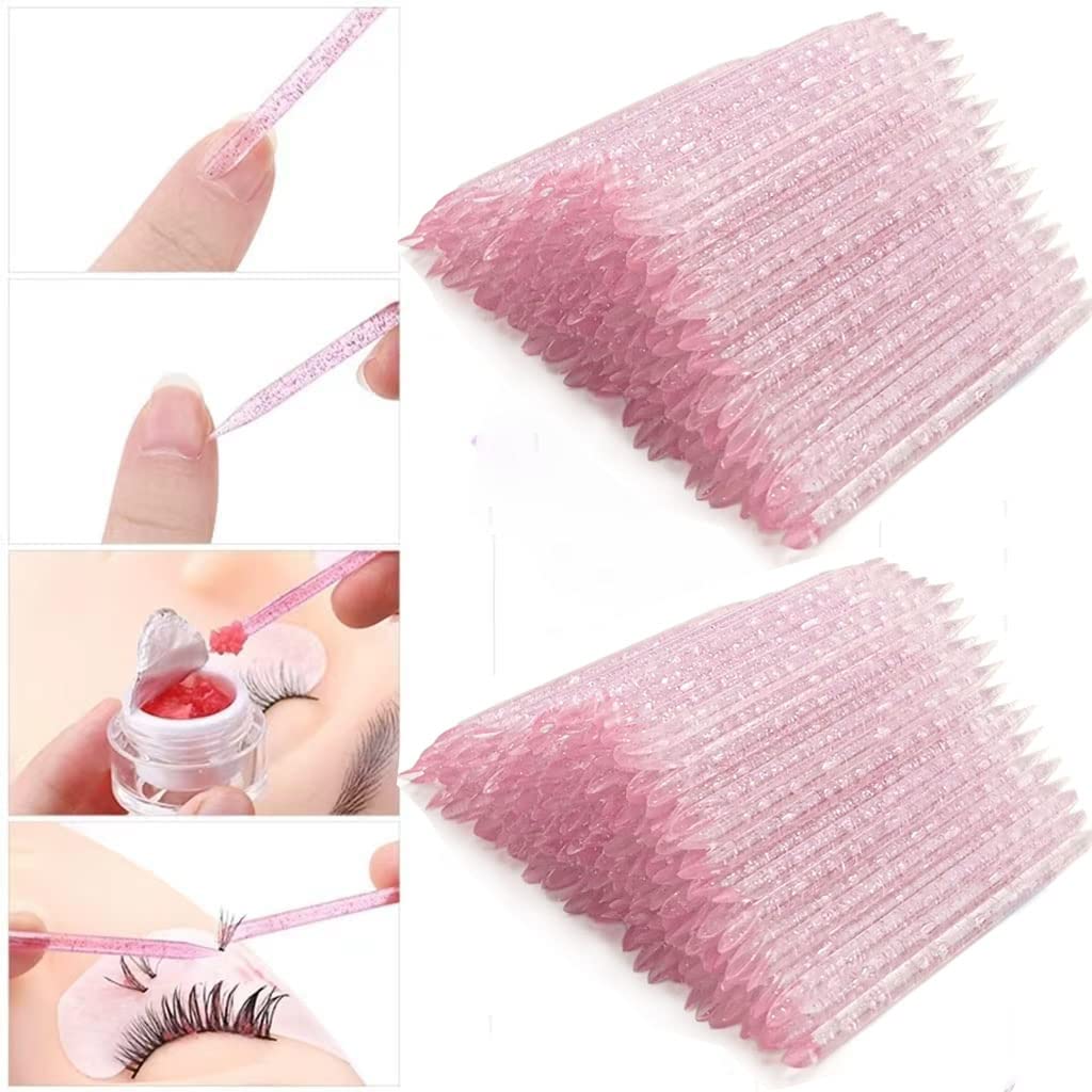 100 PCS Disposable Nail Stick Cuticle Pusher bulk, Nail Care Sticks, Cleaning Cuticle Stick,Cuticle Manicure and Pedicure Stick for Fingernail, image 3