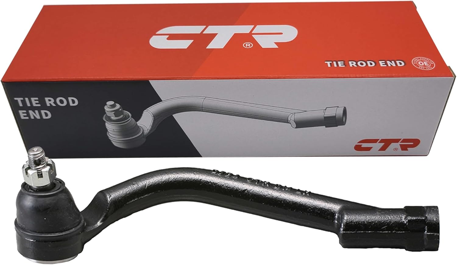 CTR CE0340L [OE Supplier] Left Outer Tie Rod End Compatible with Hyundai, Kia Vehicles - Replaces 56820-2W000, 56820-4Z000,