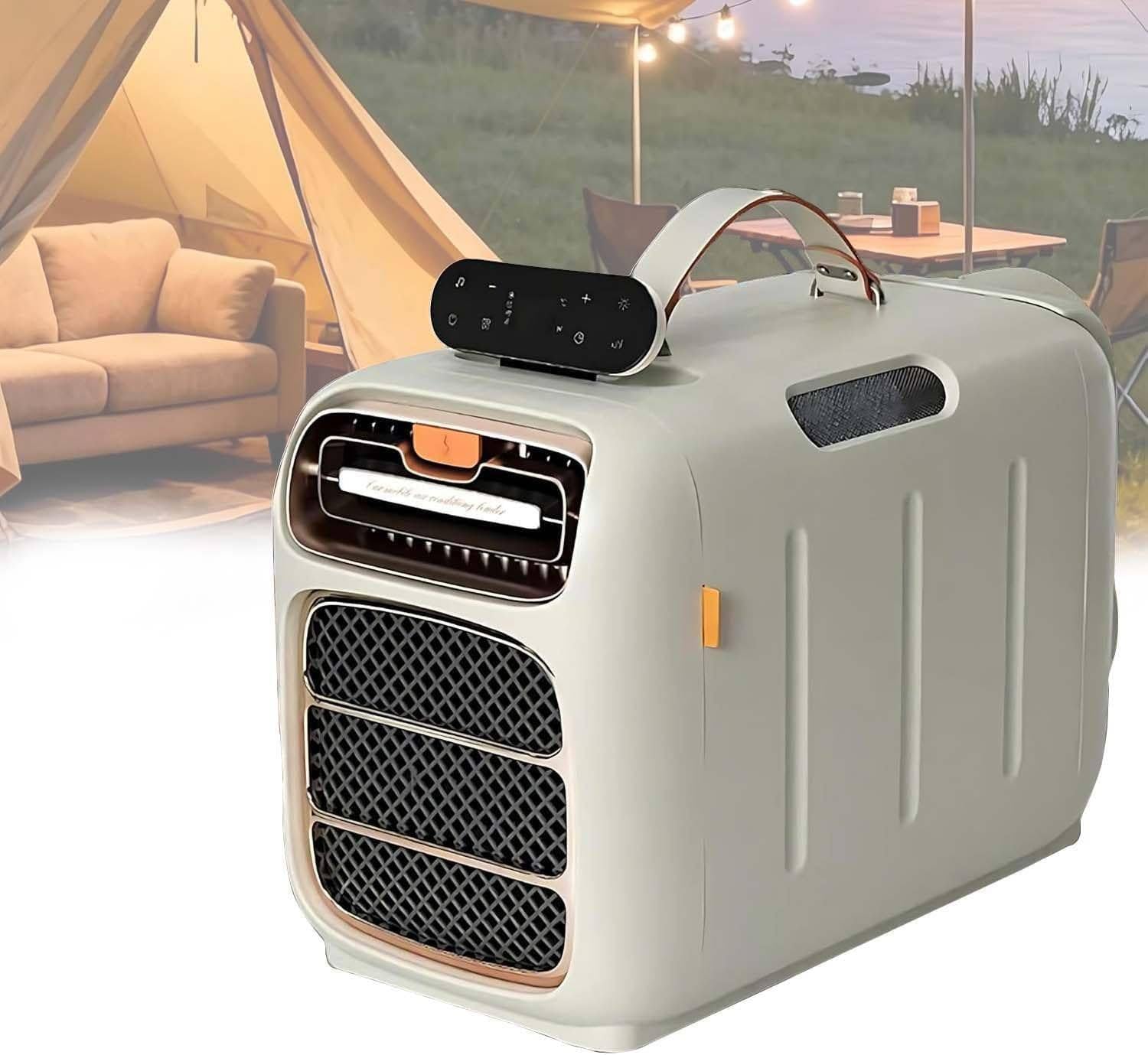 LYAYYDS Portable Air Conditioner with Heat and Dehumidifier, 4800 BTU AC Unit 16-32°C Adjustable, 420W, for Camping, Truck, Van, Kitchen 49×33×26cm Cold-12V24V
