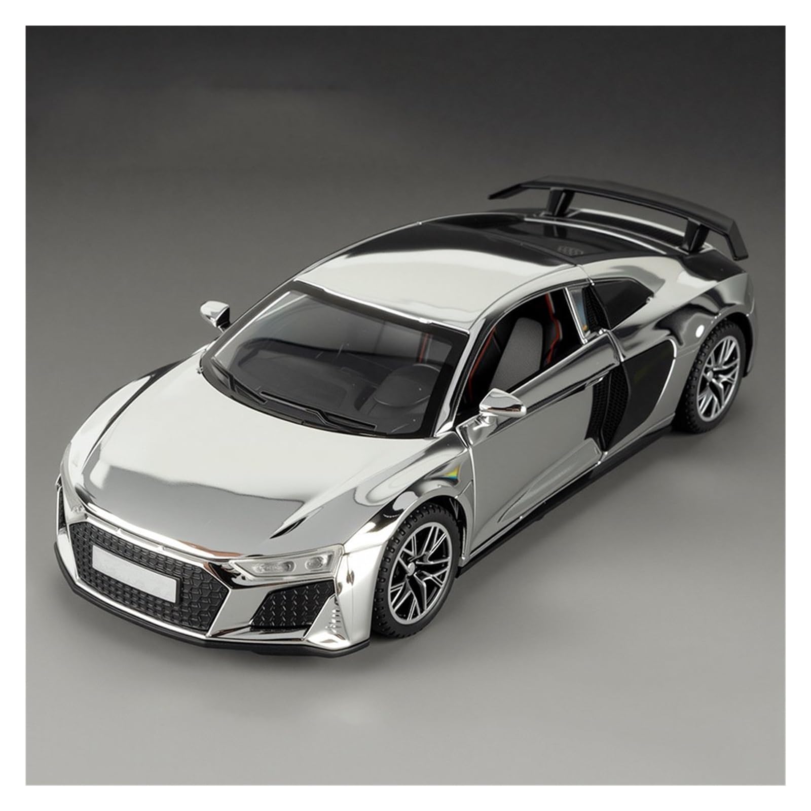 MOCALUX Scale Die-Cast Model Car 1:32 For R8 Alloy Metal Diecast Model Car Collections(Silver)