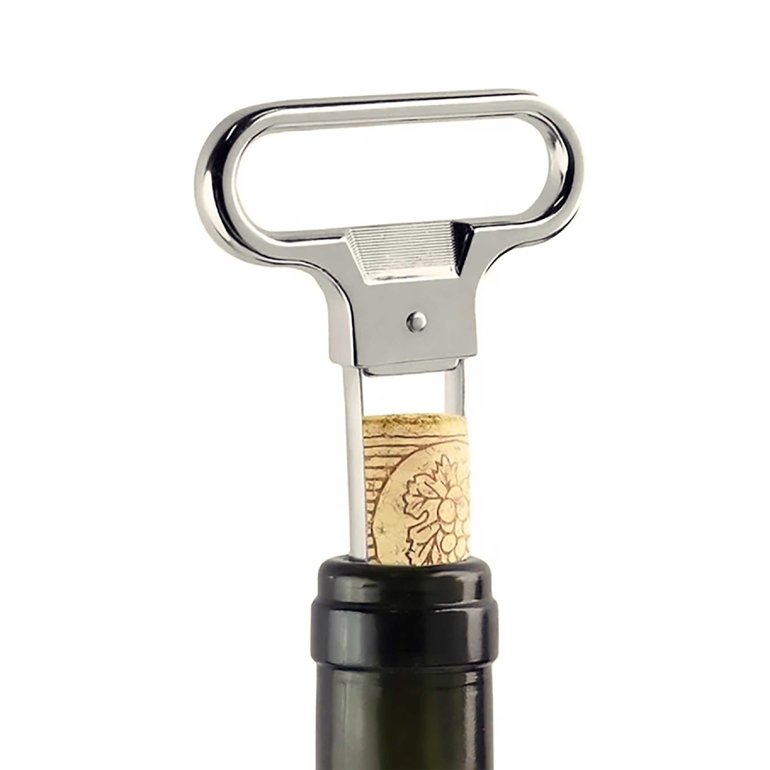 VINAK - Classic Cork Puller Corkscrew, Silver Chrome - Image 2